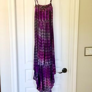 High low tie dye dress small NWOT